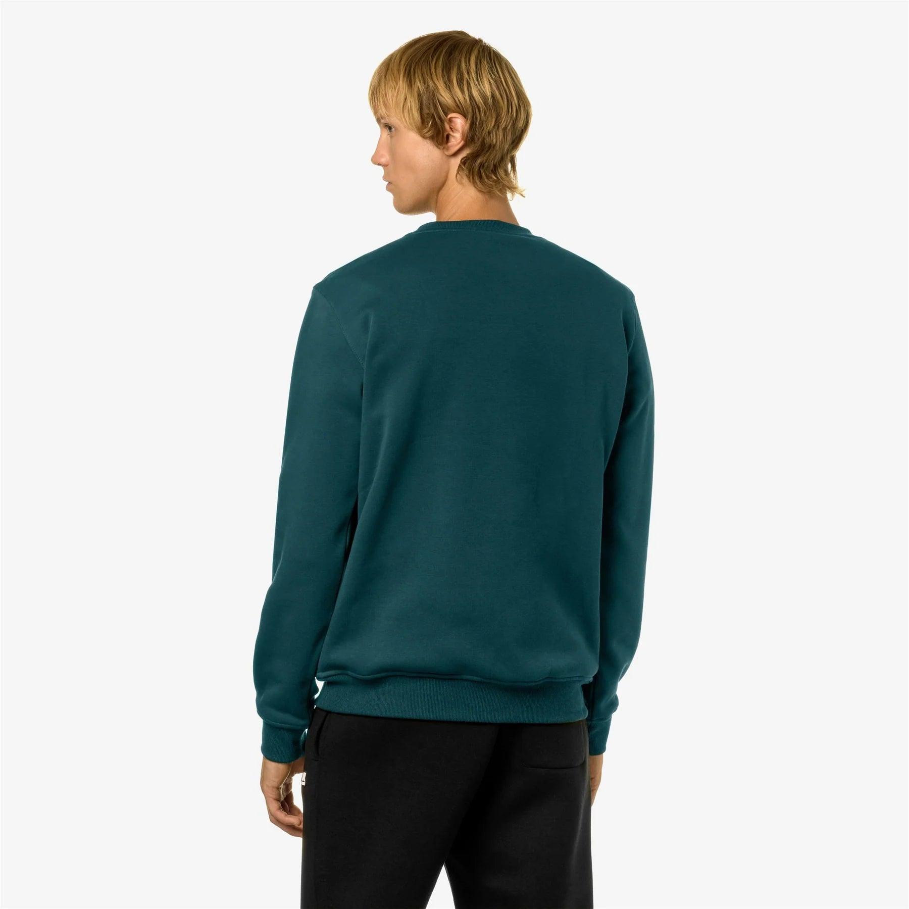 Sudadera K-WAY Unisex Le Vrai Auguste Hv Poly Co Green Petrol - ECRU