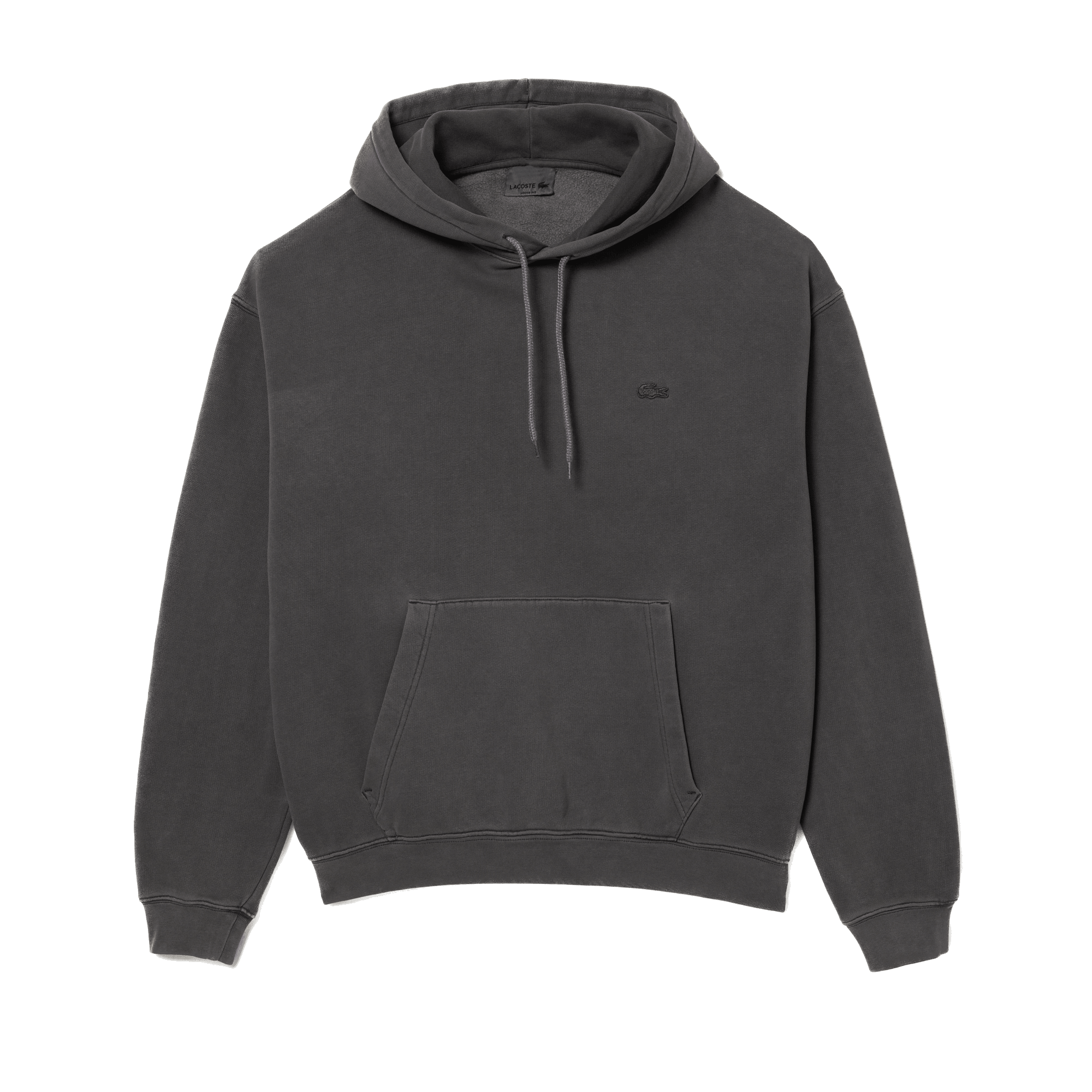 Sudadera Lacoste Jogger loose fit de felpa de algodón con capucha - ECRU