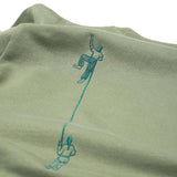 Sudadera Olow Unisex Climb Sage Green - ECRU