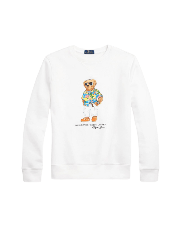 Sudadera Polo Ralph Lauren de Felpa con Polo Bear - ECRU