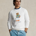 Sudadera Polo Ralph Lauren de Felpa con Polo Bear - ECRU