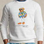 Sudadera Polo Ralph Lauren de Felpa con Polo Bear - ECRU