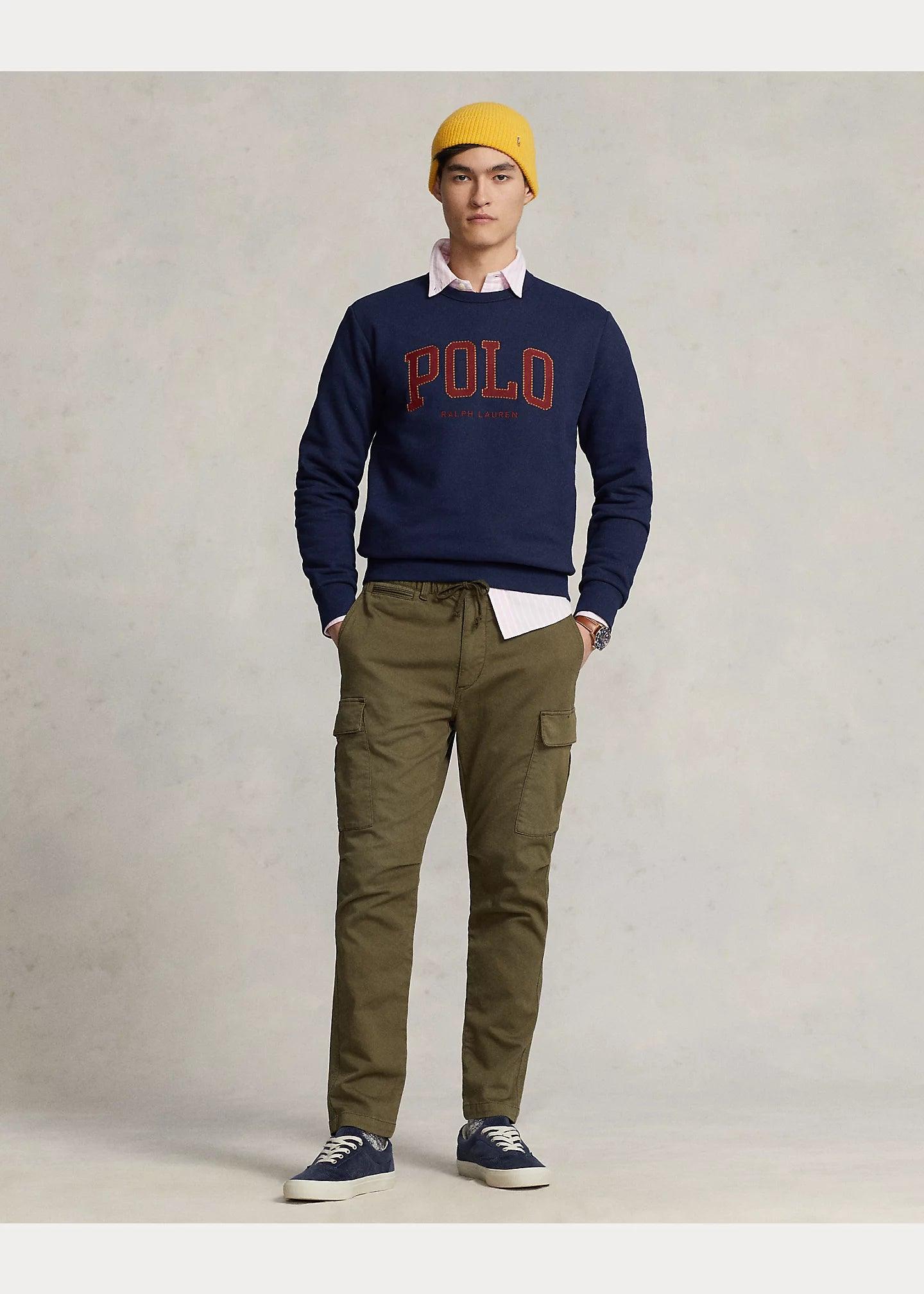 Sudadera Polo Ralph Lauren de felpa RL con logotipo - ECRU