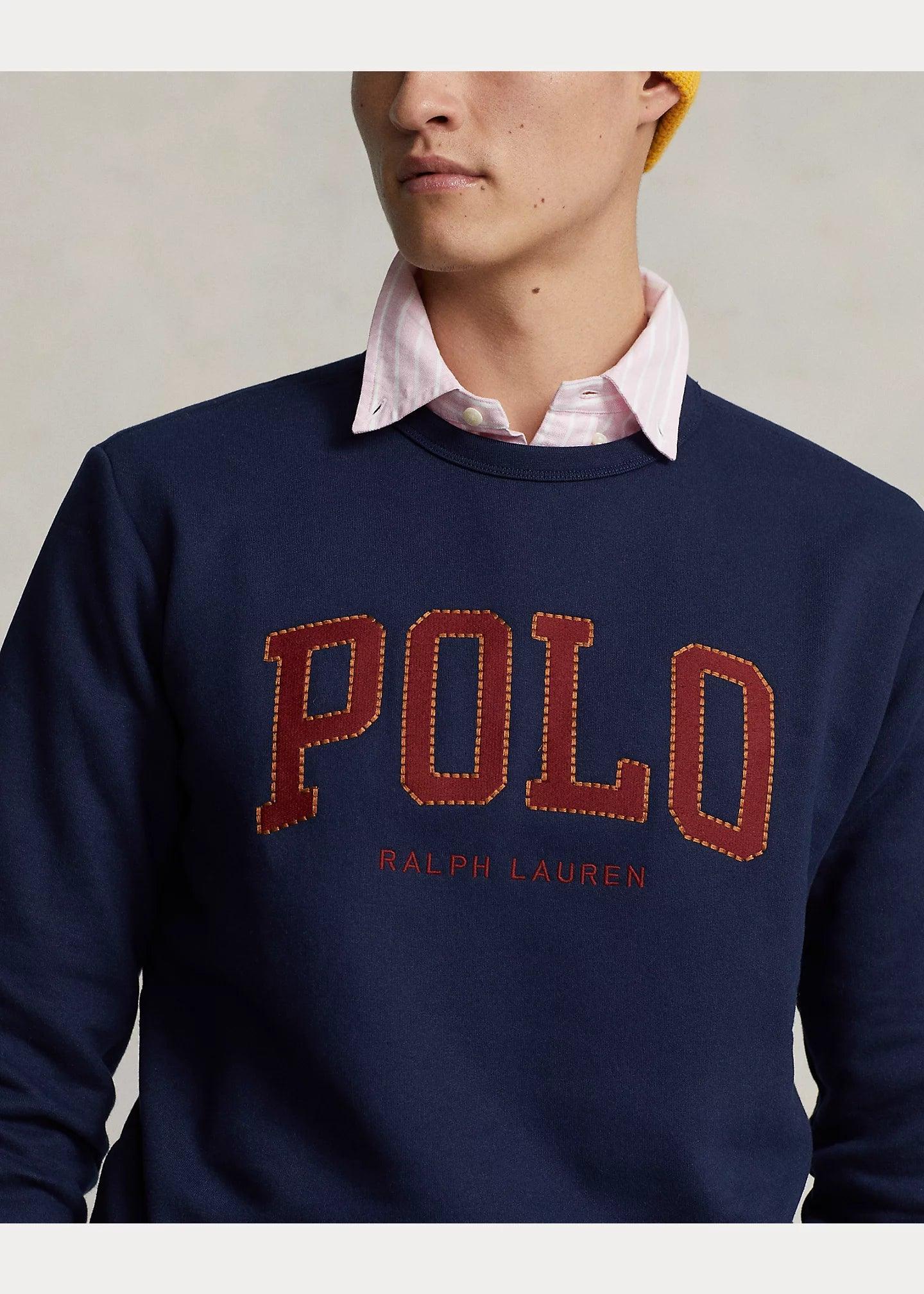 Sudadera Polo Ralph Lauren de felpa RL con logotipo - ECRU