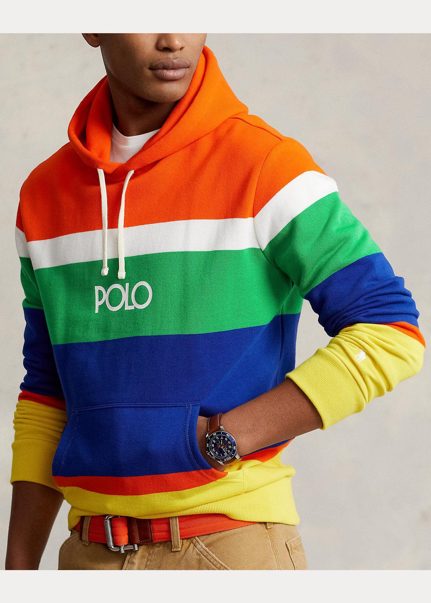 Sudadera Ralph Lauren de felpa con capucha y logotipo - ECRU