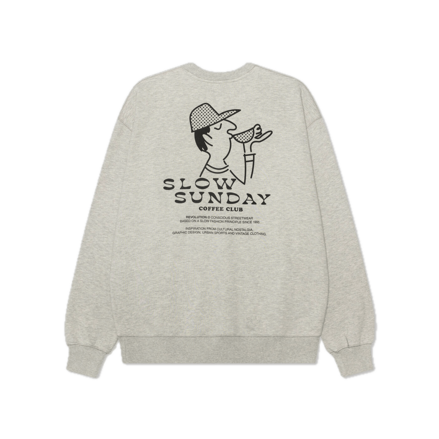 Sudadera Revolution 2755 COF Grey - ECRU