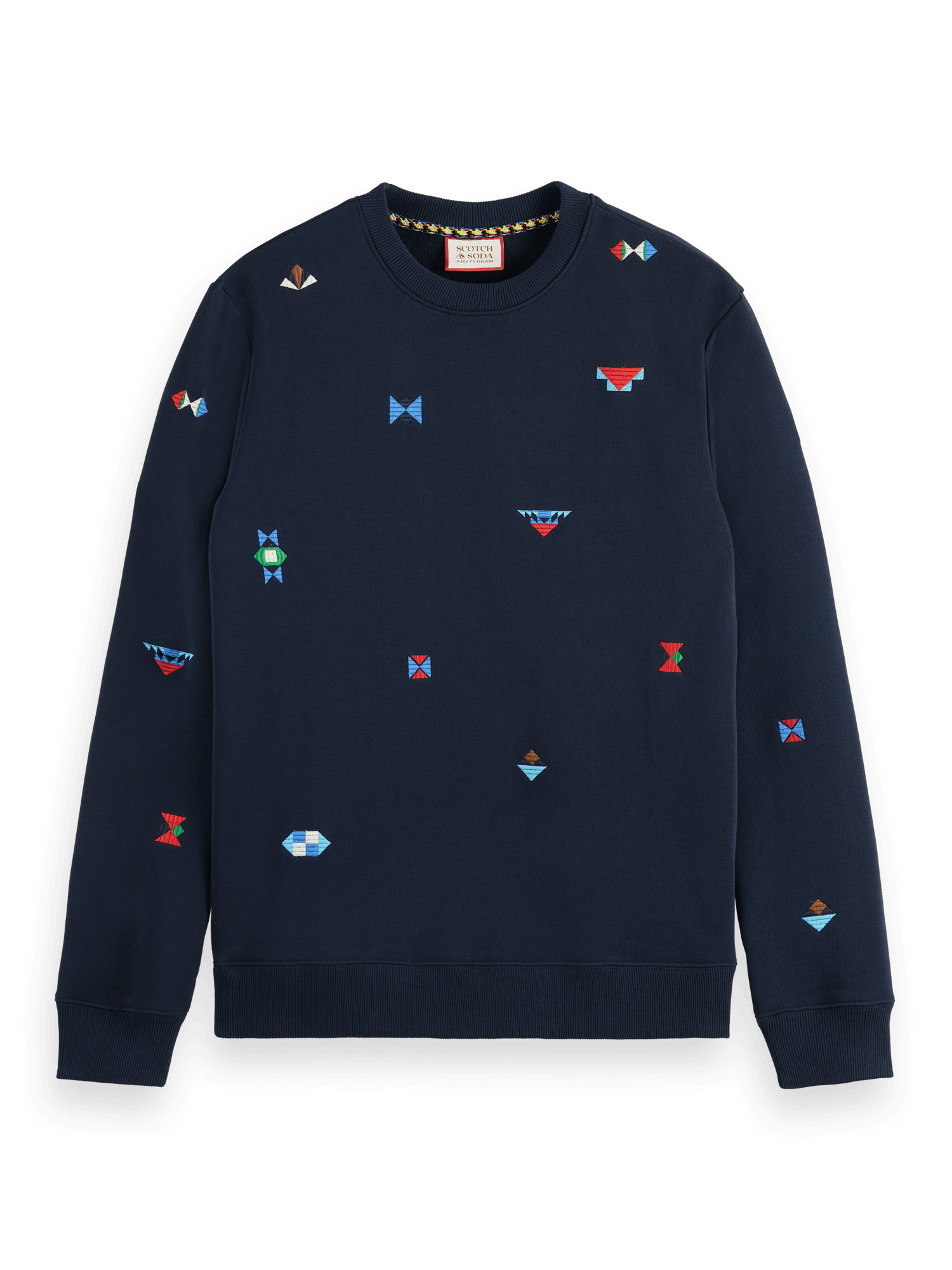 Sudadera Scotch and Soda Regular Fit AOP Embroidery - ECRU