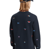 Sudadera Scotch and Soda Regular Fit AOP Embroidery - ECRU