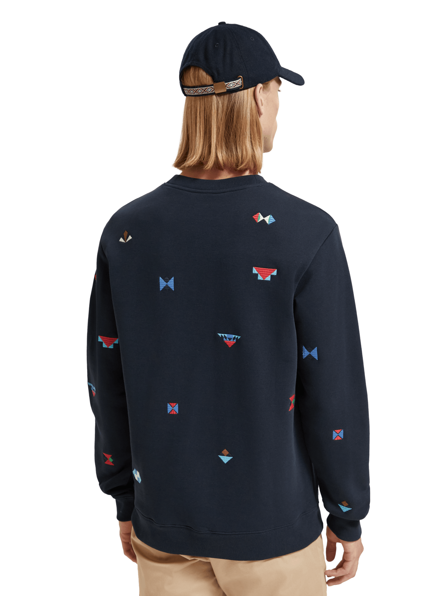 Sudadera Scotch and Soda Regular Fit AOP Embroidery - ECRU