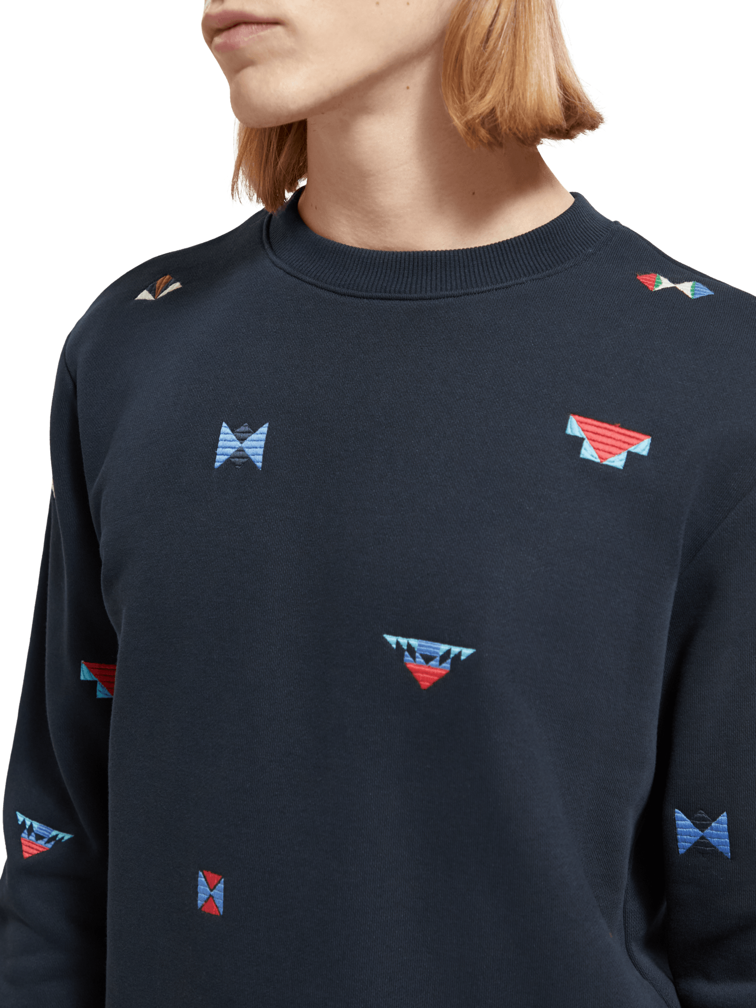 Sudadera Scotch and Soda Regular Fit AOP Embroidery - ECRU