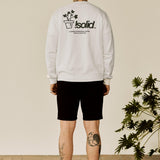 Sudadera !Solid Imran Off White - ECRU