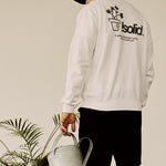 Sudadera !Solid Imran Off White - ECRU