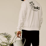 Sudadera !Solid Imran Off White - ECRU