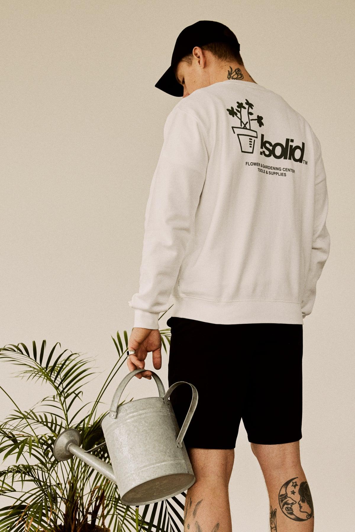 Sudadera !Solid Imran Off White - ECRU