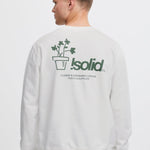 Sudadera !Solid Imran Off White - ECRU