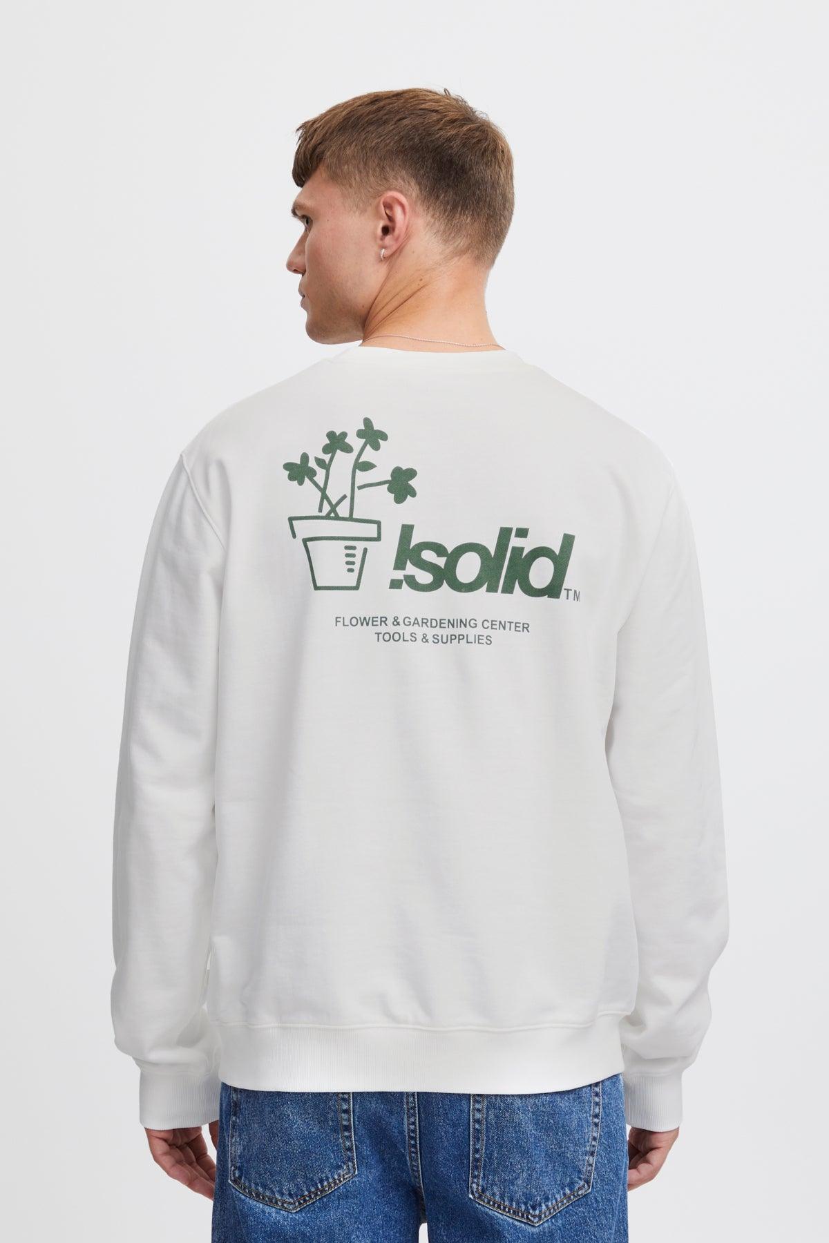 Sudadera !Solid Imran Off White - ECRU