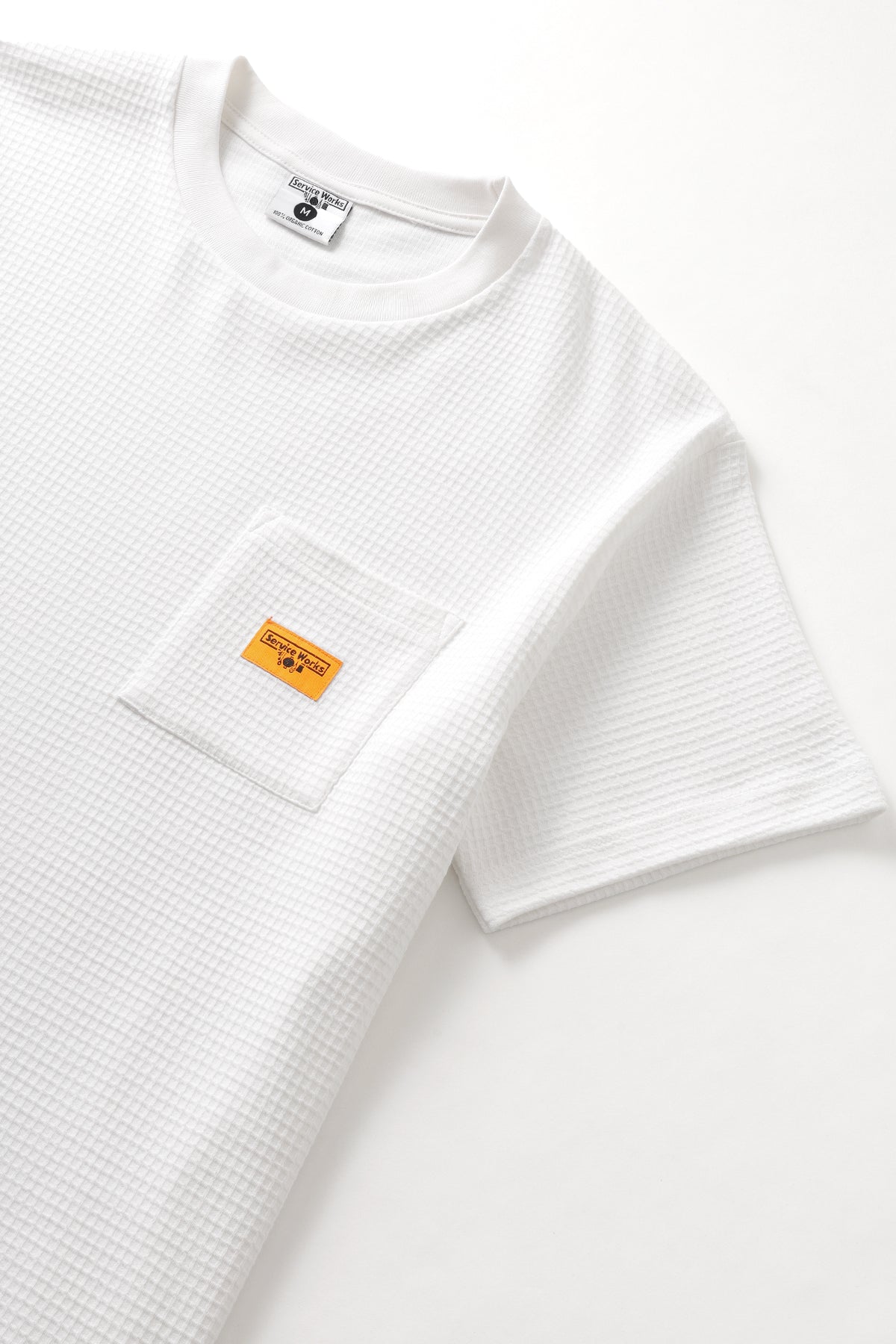 Camiseta SERVICE WORKS Waffle Pocket White