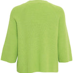 Top ICHI Boston Parrot Green - ECRU