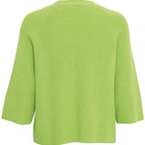 Top ICHI Boston Parrot Green - ECRU