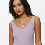 Top JDY Nanna Pastel Lilac - ECRU