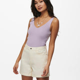 Top JDY Nanna Pastel Lilac - ECRU