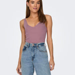 Top JDY Nanna Wistful Mauve - ECRU