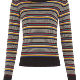 Top King Louie Audrey Sixties Stripe - ECRU