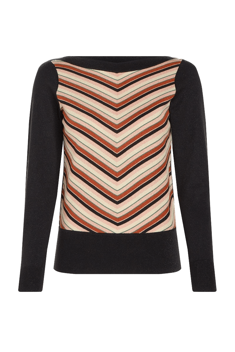 Top King Louie Ivy Lapis Stripe - ECRU