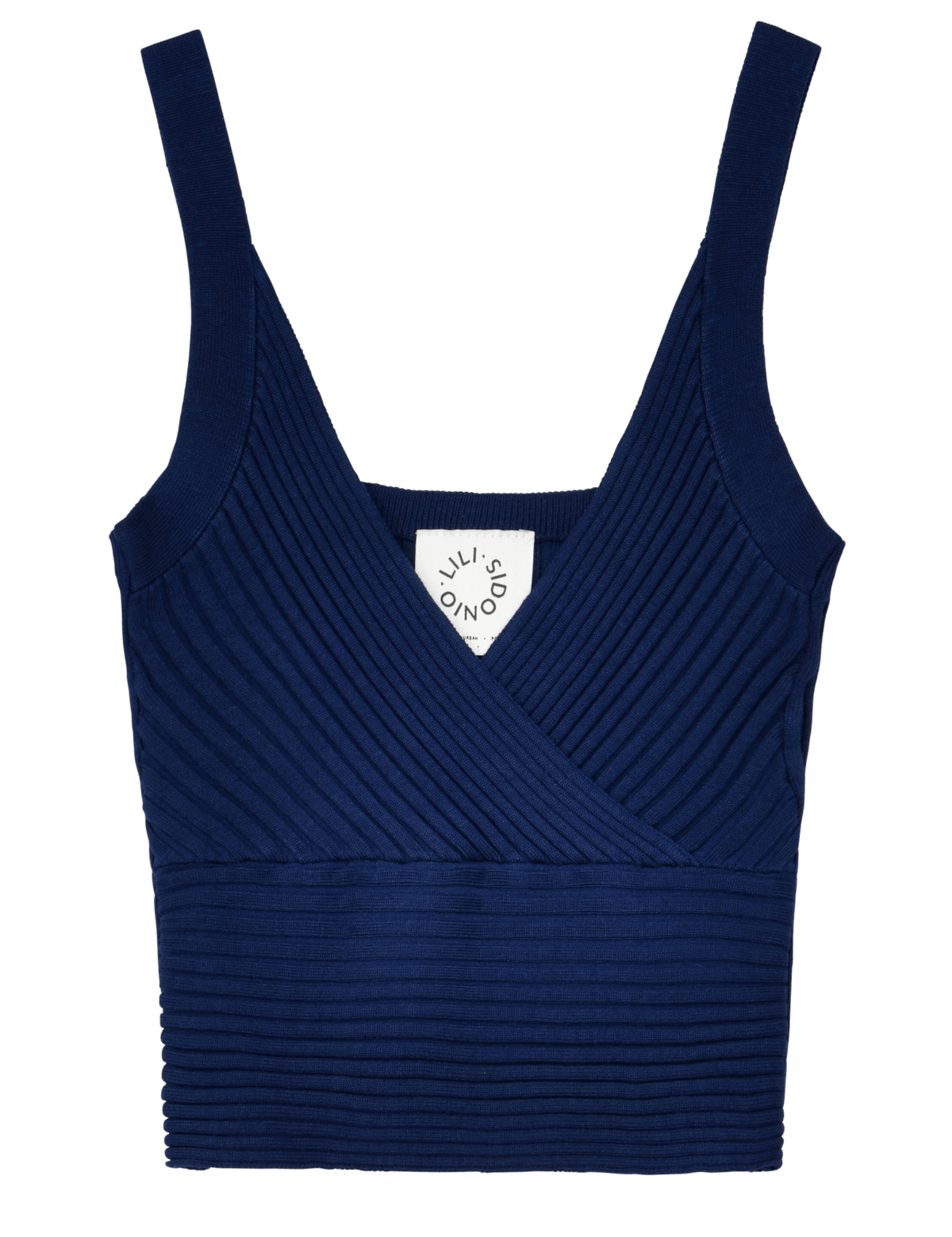 Top Lili Sidonio de Punto Navy - ECRU