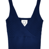 Top Lili Sidonio de Punto Navy - ECRU