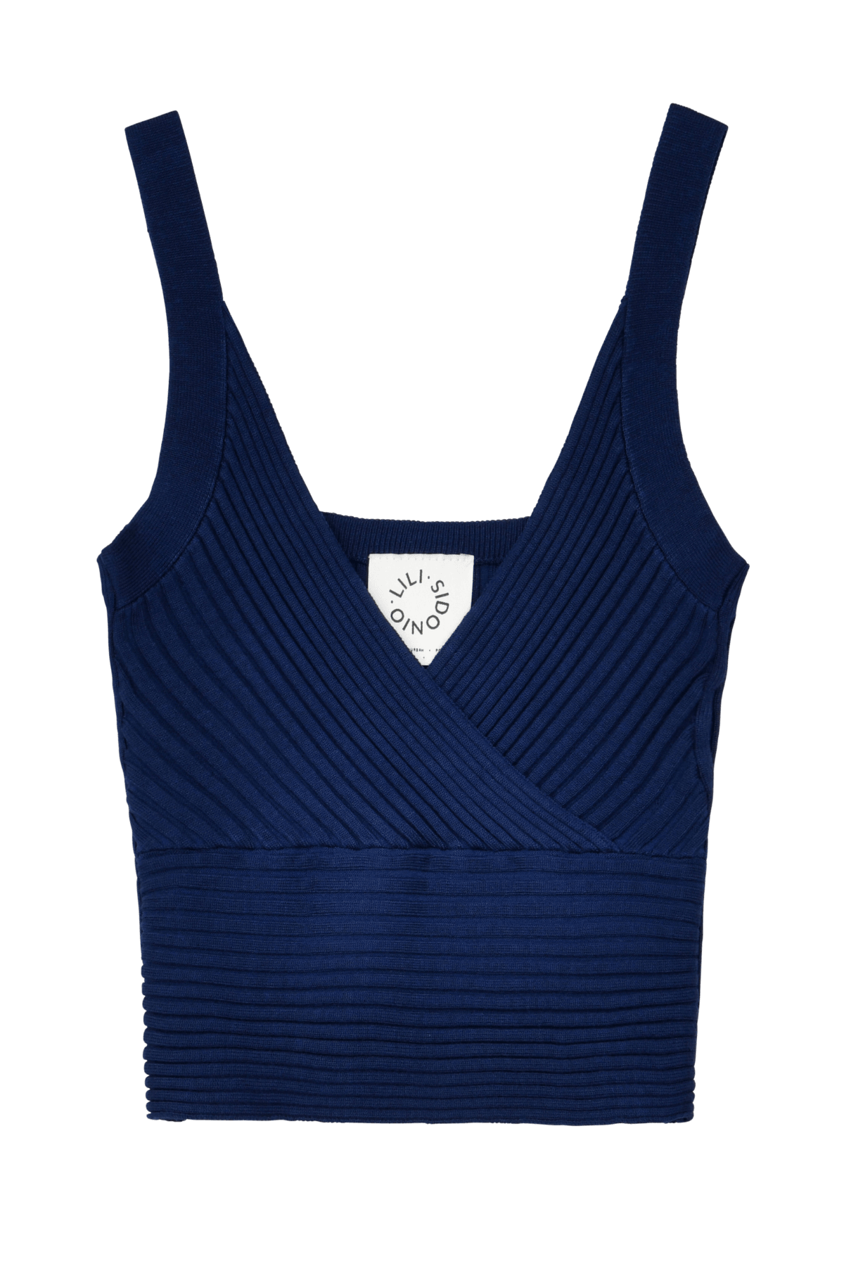 Top Lili Sidonio de Punto Navy - ECRU