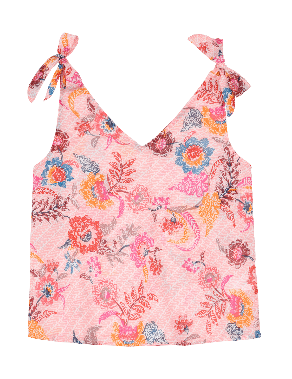 Top Molly Bracken Estampado Pink Alba - ECRU