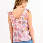 Top Molly Bracken Estampado Pink Alba - ECRU