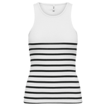 Top Only Kenya Rib Strip Bright white - ECRU