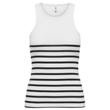 Top Only Kenya Rib Strip Bright white - ECRU