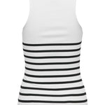 Top Only Kenya Rib Strip Bright white - ECRU