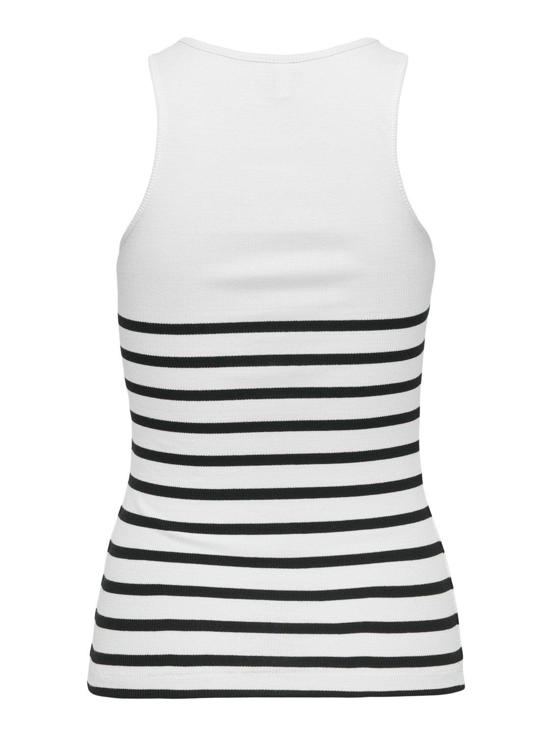 Top Only Kenya Rib Strip Bright white - ECRU