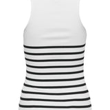 Top Only Kenya Rib Strip Bright white - ECRU