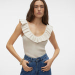 Top Vero Moda Provence - ECRU