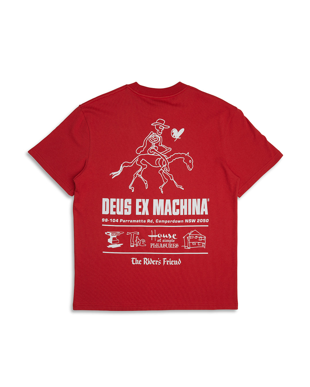 Camiseta DEUS EX MACHINA Camperdown Address Valiant Red