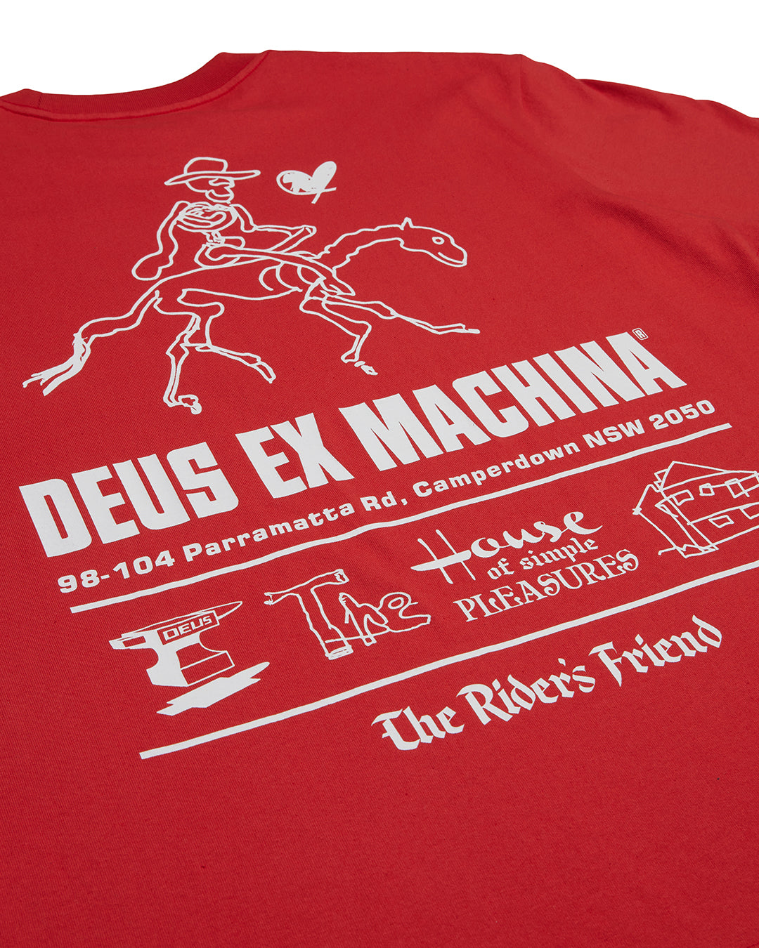 Camiseta DEUS EX MACHINA Camperdown Address Valiant Red