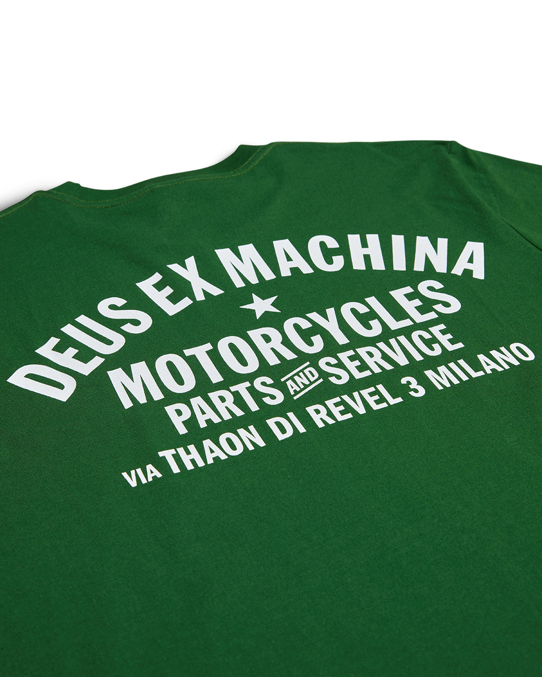 Camiseta DEUS EX MACHINA Milano Address Hillside Green