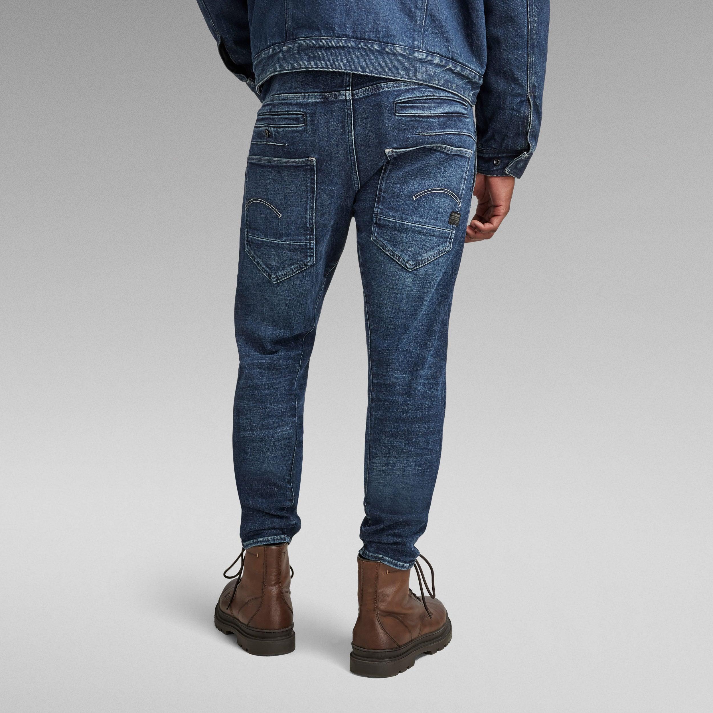 Vaqueros de Hombre G-Star D-Staq 3D Slim Worn In Himalayan Blue - ECRU