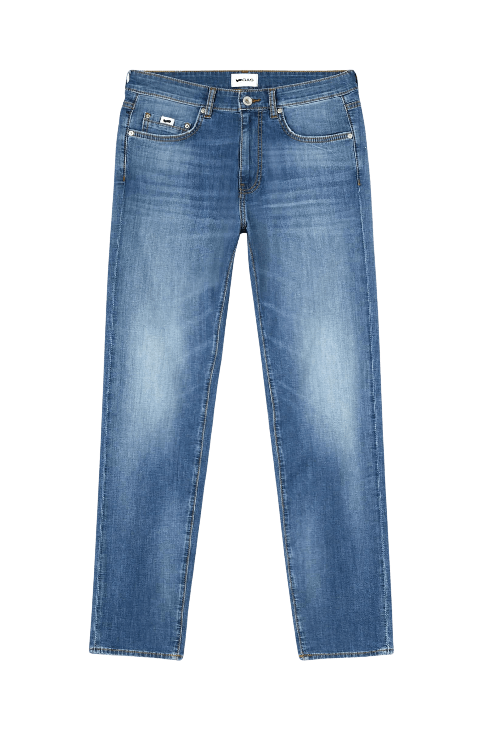 Vaqueros GAS Jeans Albert Simple Rev 12LM - ECRU