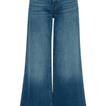 Vaqueros ICHI Twiggy Raven Wide Medium Blue - ECRU