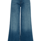 Vaqueros ICHI Twiggy Raven Wide Medium Blue - ECRU