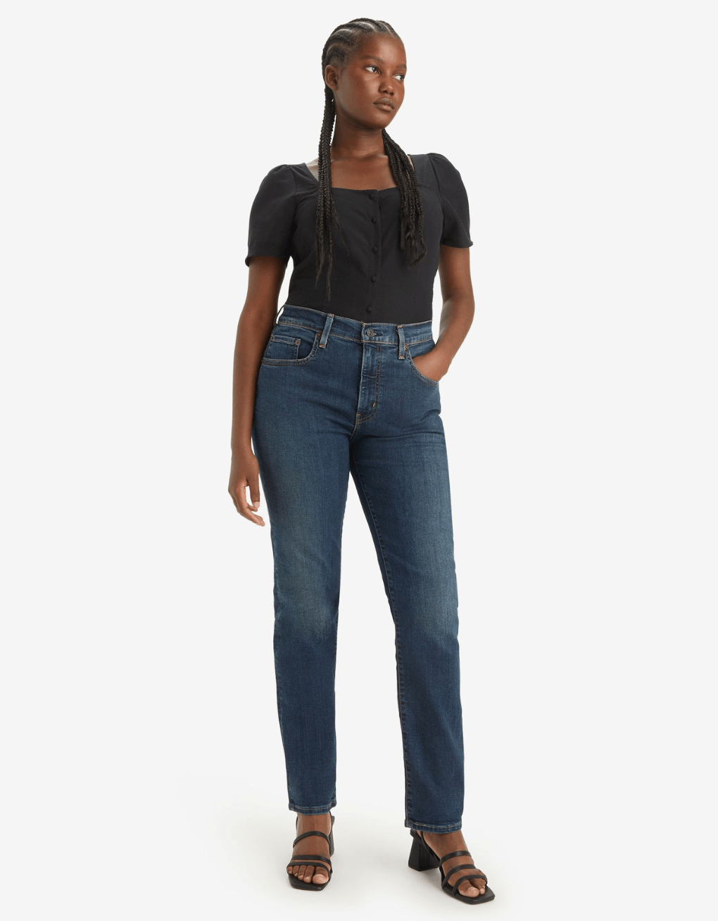 Vaqueros Levi's® Rectos de Talle Alto 724™ - ECRU