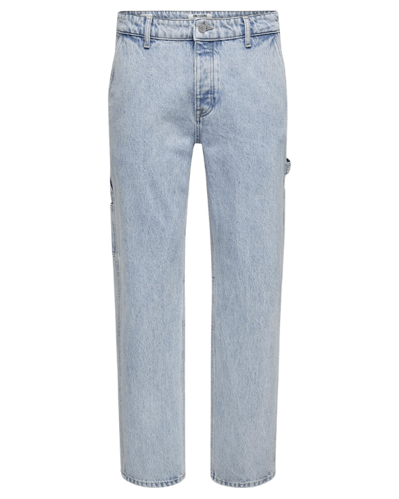 Vaqueros ONLY&SONS Sedge Straight 1087TAI Light Blue - ECRU