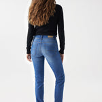 Vaqueros Salsa Jeans Secret Push In Soft Touch - ECRU