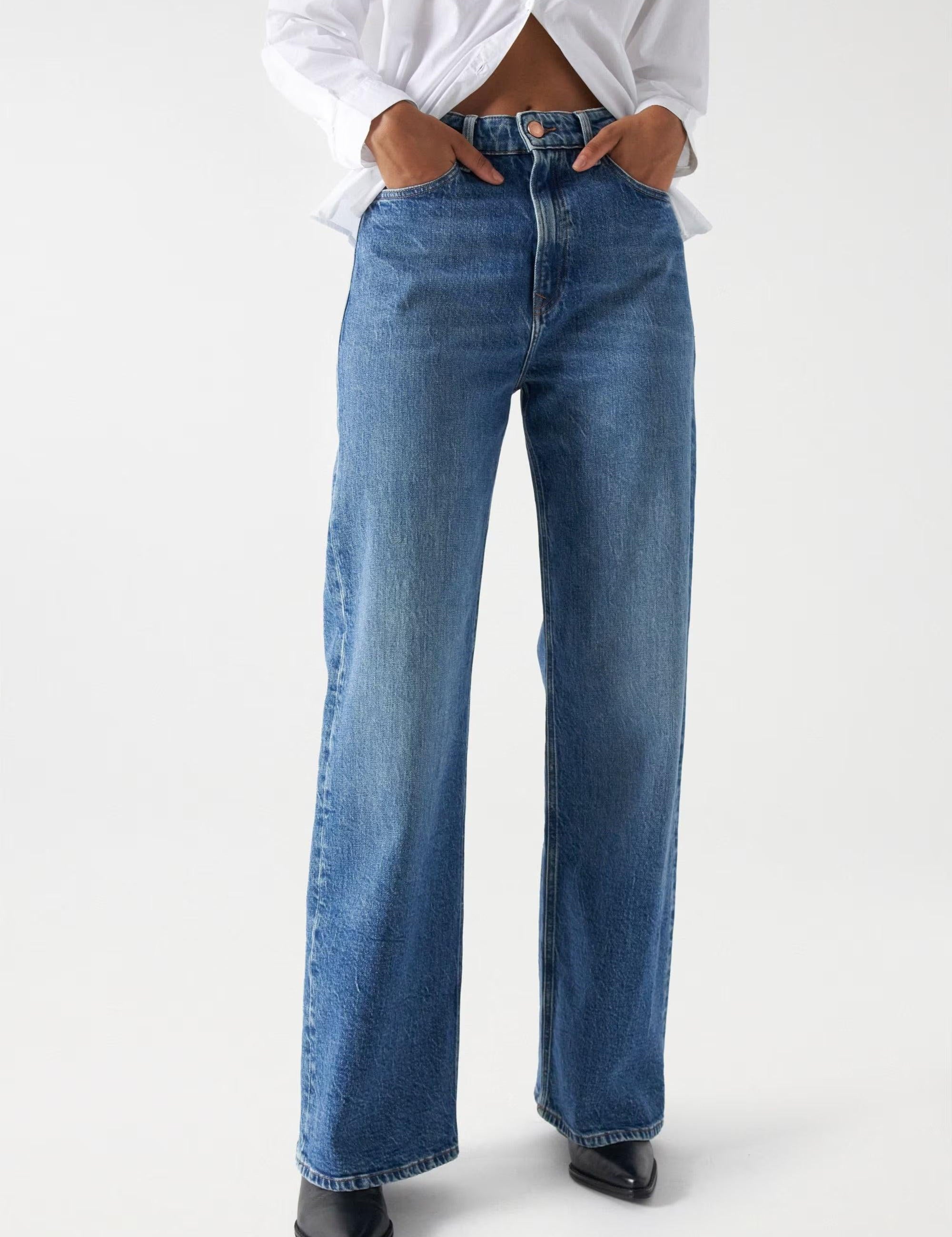 Vaqueros Salsa Jeans True Wide - ECRU